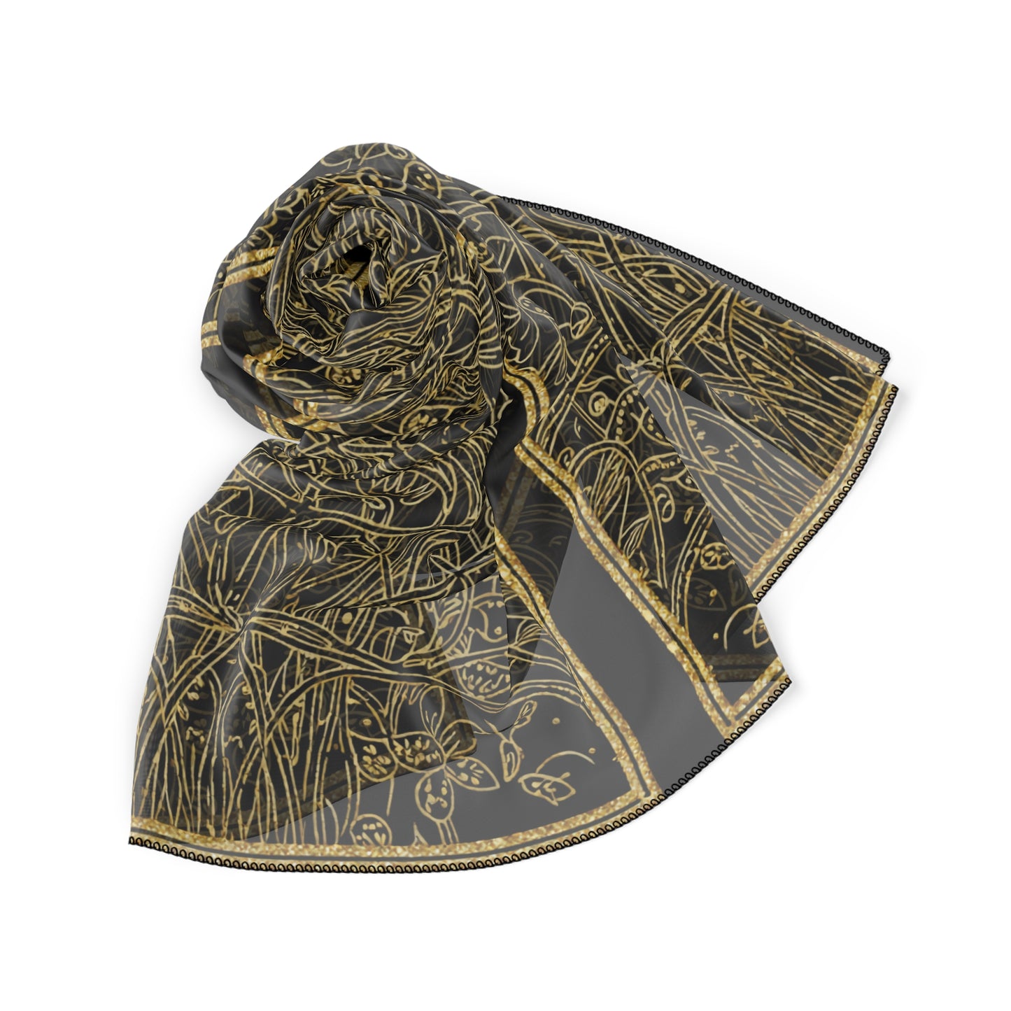 Ashcombe - Golden Meadow Linework Scarf