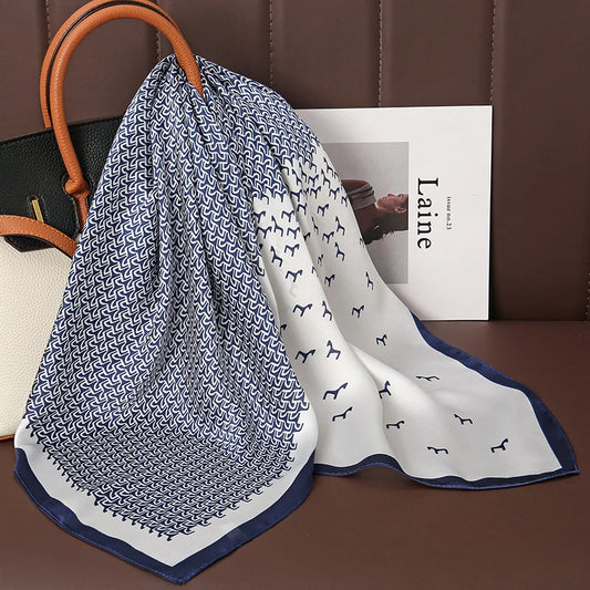 Lennox - Navy Minimalist Elegance Scarf