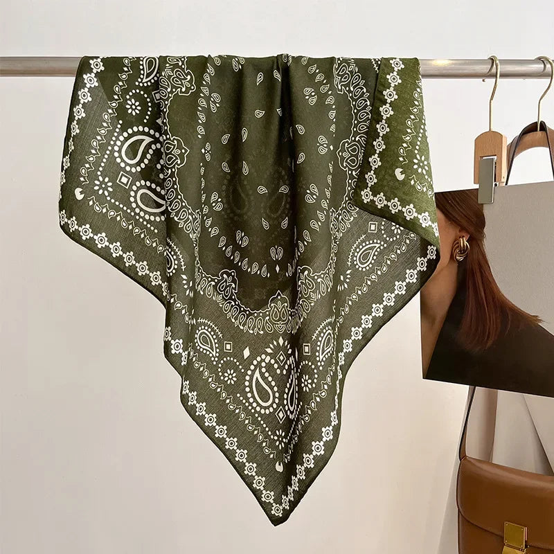 Fonseca - Army Green Cotton Scarf