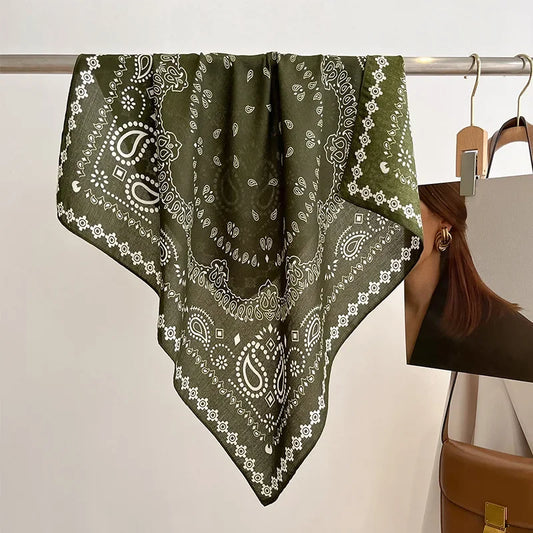 Fonseca - Army Green Cotton Scarf