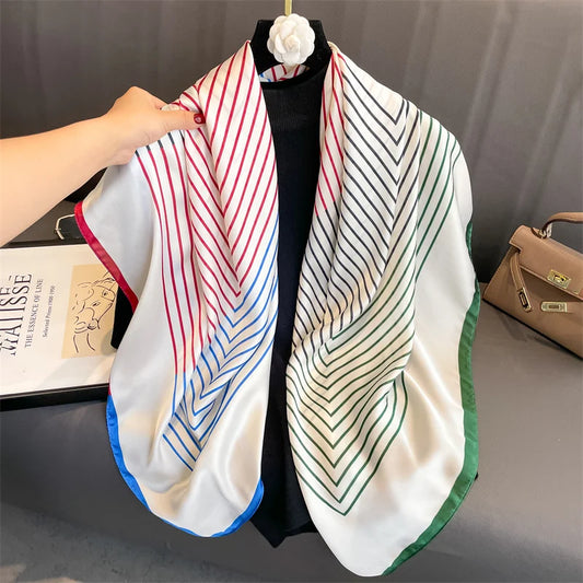 Valenzuela - Multicolor Chevron Stripe Scarf