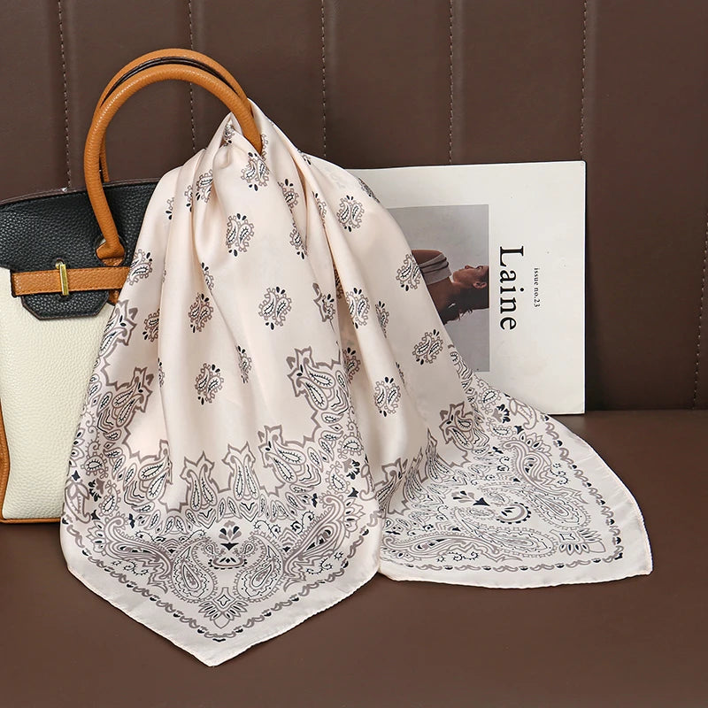Percy - Ivory Paisley Charm Scarf