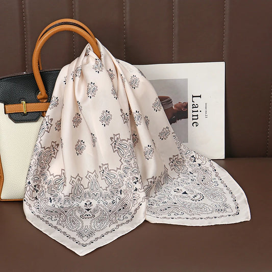 Percy - Ivory Paisley Charm Scarf