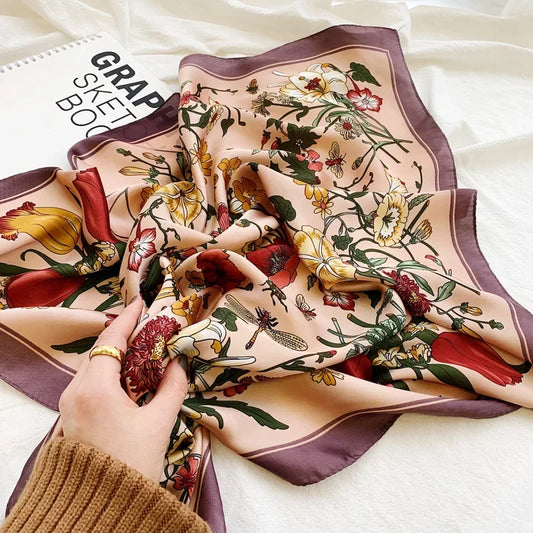 Plantagenet - Botanical Harmony Scarf – Plum Frame
