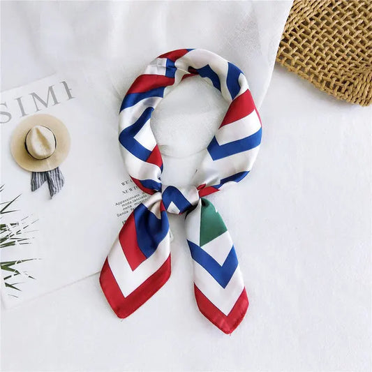 Arundel - Chevron Chic Scarf – Red, Blue & Green