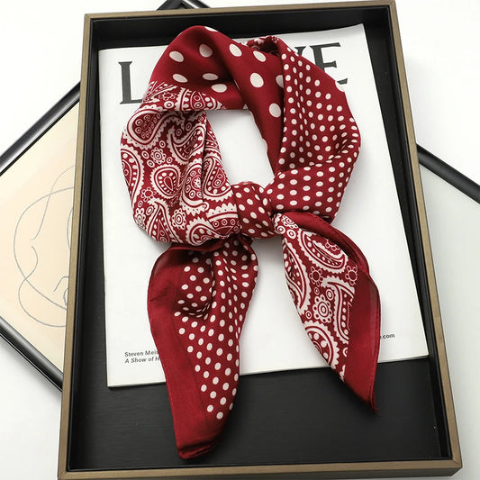 Malatesta - Ruby Paisley Polka Scarf