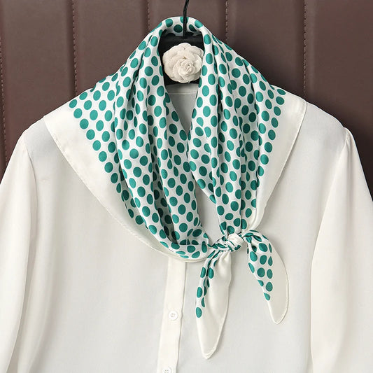 Noailles - Green Polka Dot Scarf