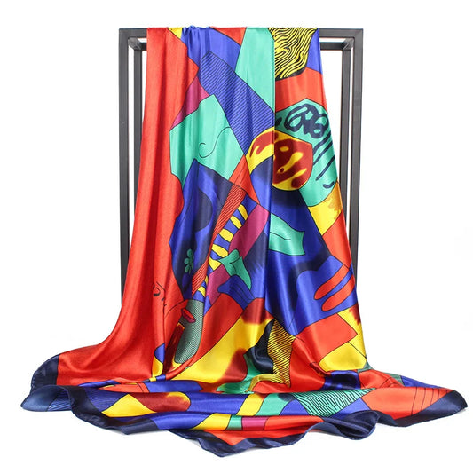Doria - Abstract Colorburst Scarf