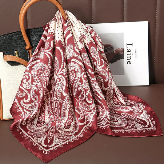 Pignatelli - Burgundy Paisley Elegance Scarf