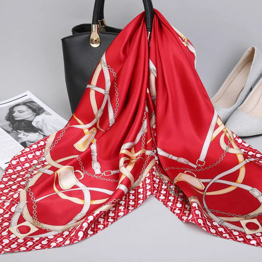 Visconti - Crimson Equestrian Scarf