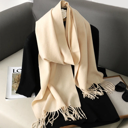 Soft Cream Scarf