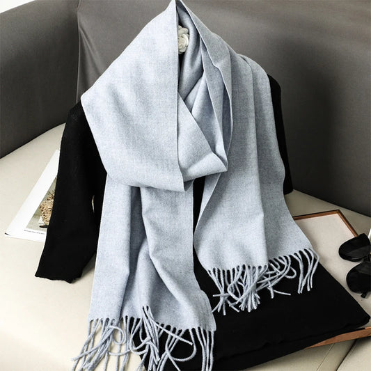 Misty Gray Scarf