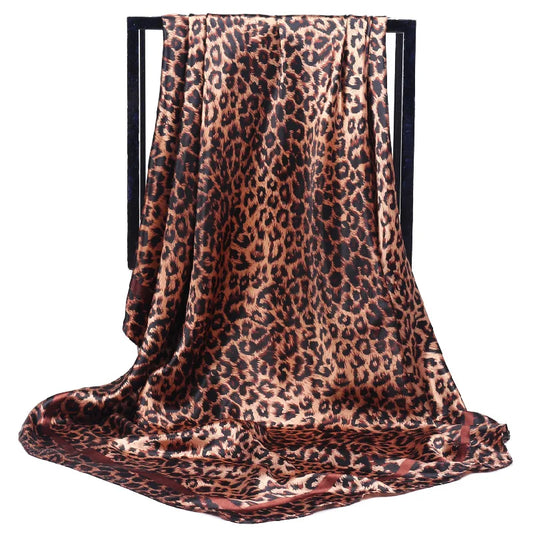 Osorio - Wild Elegance Leopard Scarf