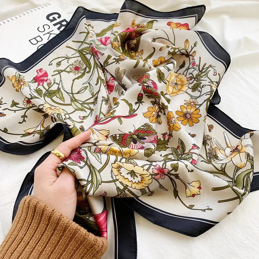 Plantagenet - Botanical Harmony Scarf – Black Frame