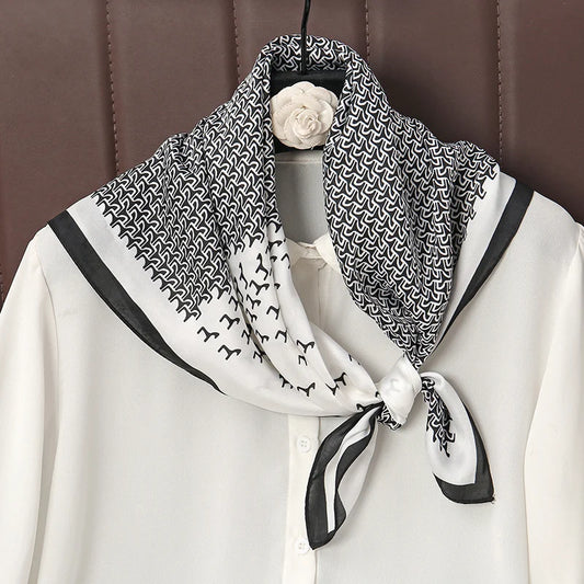 Lennox - Monochrome Geometric Pattern Scarf