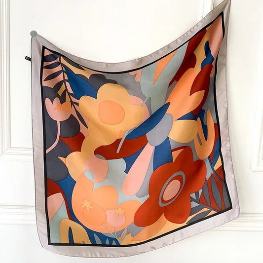 Howardson - Abstract Garden Scarf – Sunset Palette