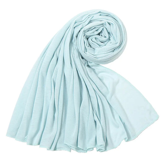 Countess Veil Hijab – Soft Aqua Grace