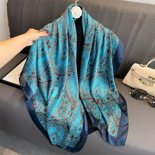 Albrizzi - Azure Paisley Scarf