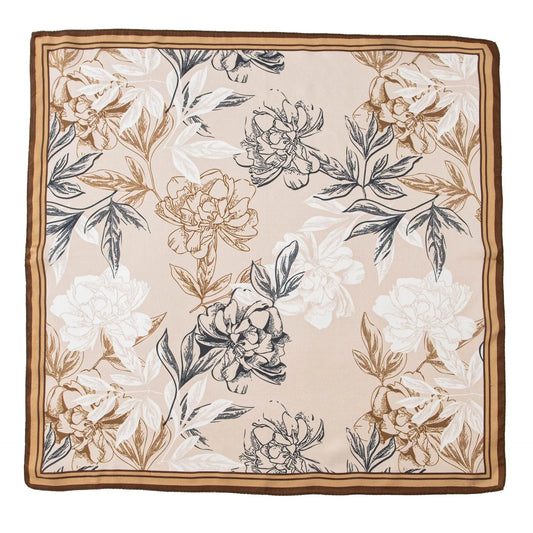 Carvajal - Sepia Peony Scarf