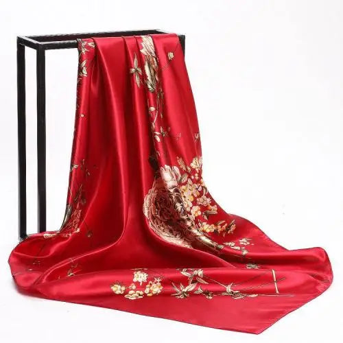 Ponce de León - Crimson Blossom Scarf