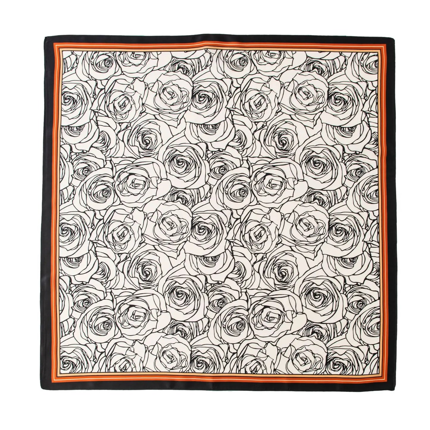 Esquivel - Noir Rose Impression Scarf