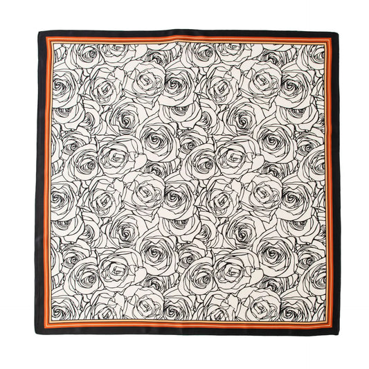 Esquivel - Noir Rose Impression Scarf