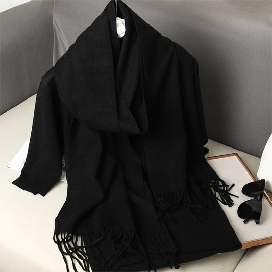 Midnight Black Scarf