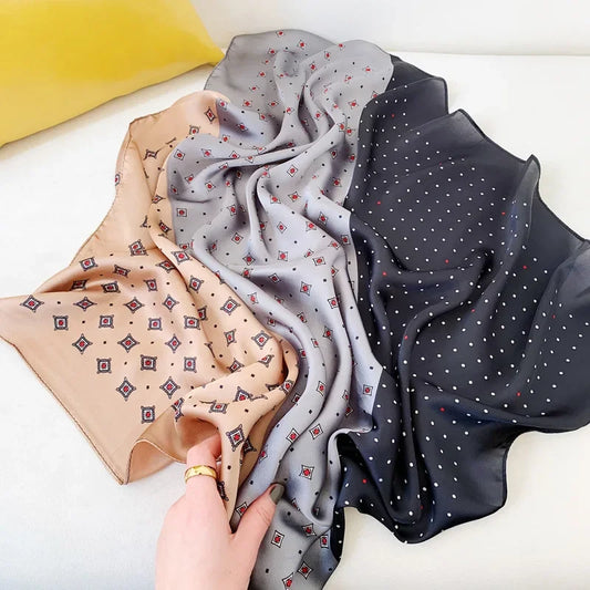 Beauvau - Heritage Patchwork Scarf – Beige & Charcoal