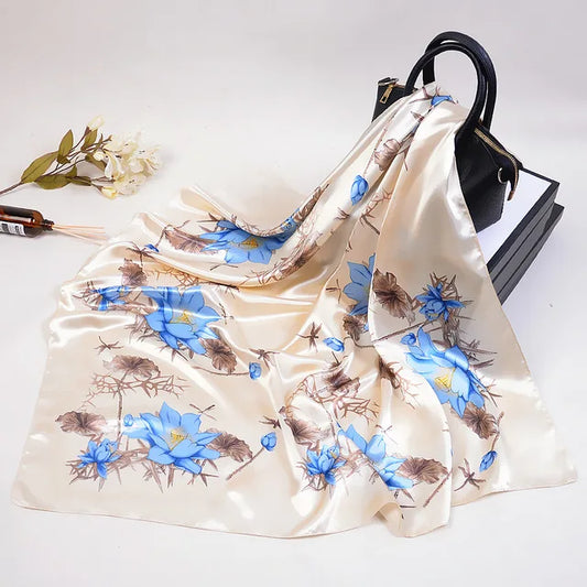 Velasco - Blue Lotus Garden Scarf