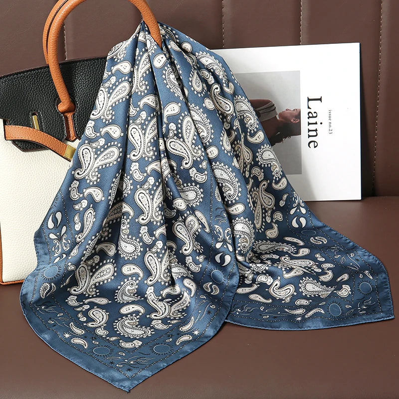 Montague - Midnight Paisley Charm Scarf