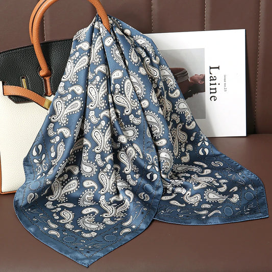 Montague - Midnight Paisley Charm Scarf