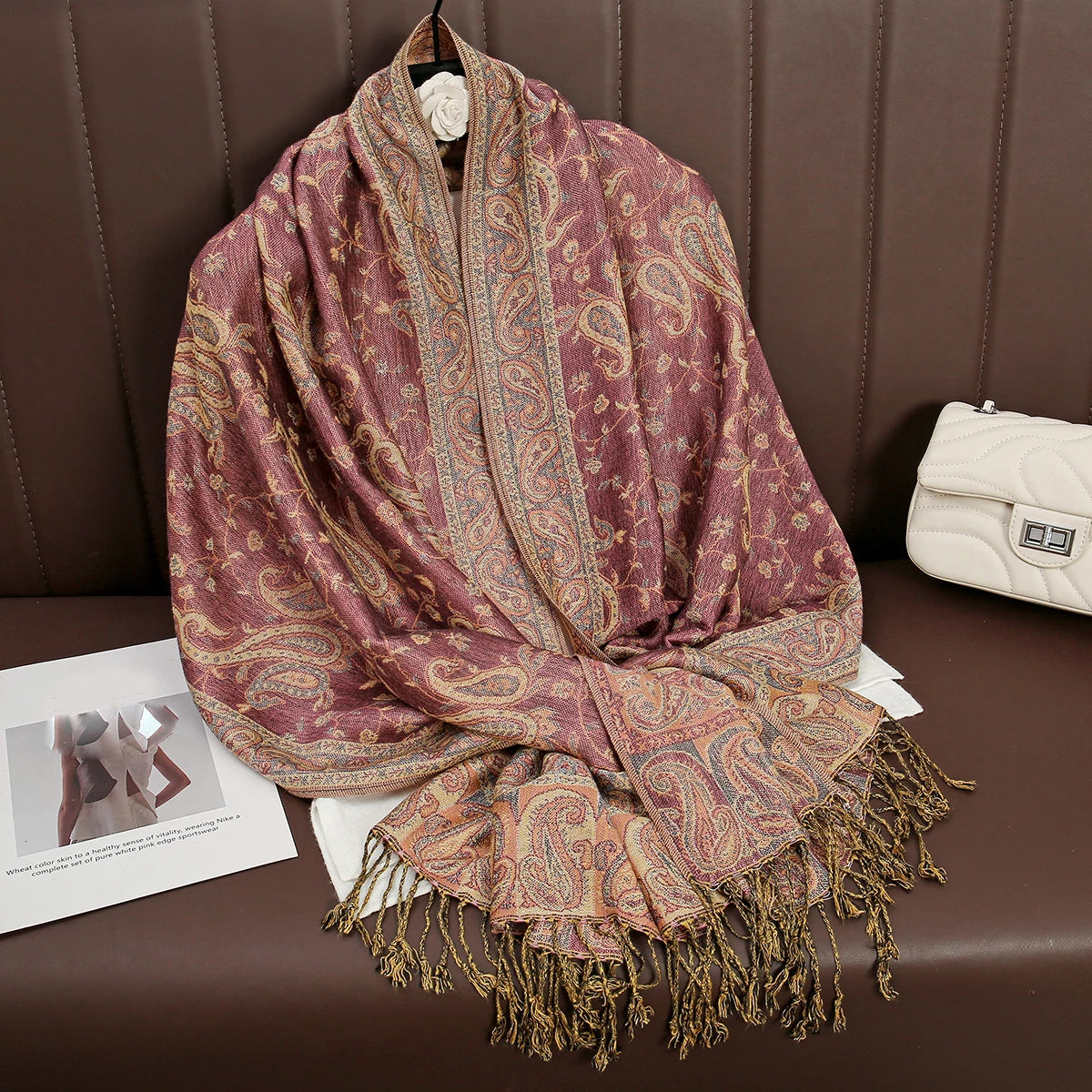 Chantilly - Dusty Rose Wrap
