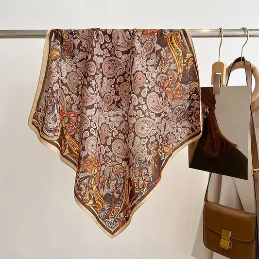 Águila - Paisley Autumn Cotton Scarf