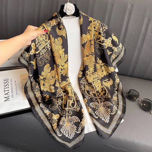 Moncada - Baroque Noir Golden Scarf