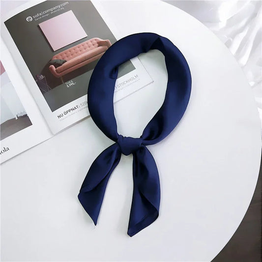 Solid - Midnight Satin Scarf