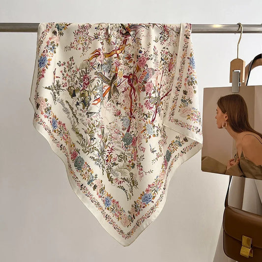 Grey - Botanical Garden Scarf