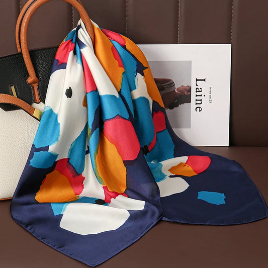Cornaro - Abstract Multicolor Art Scarf