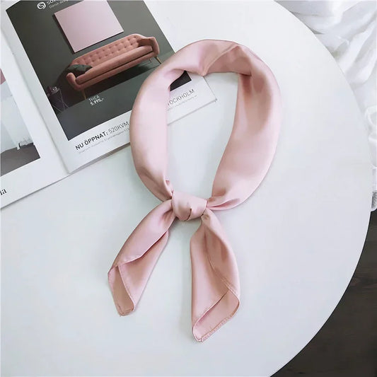 Solid - Blush Petal Satin Scarf