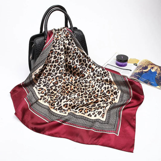 Orsini - Burgundy Panther Scarf
