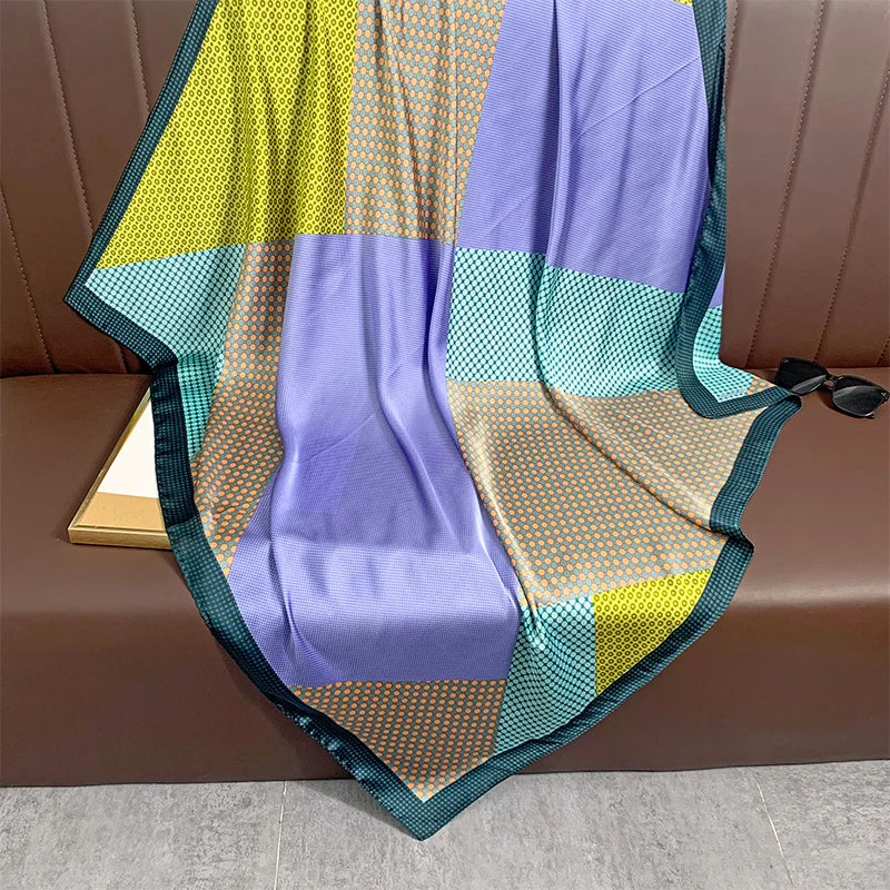 D'Uzès - Geometric Mosaic Scarf