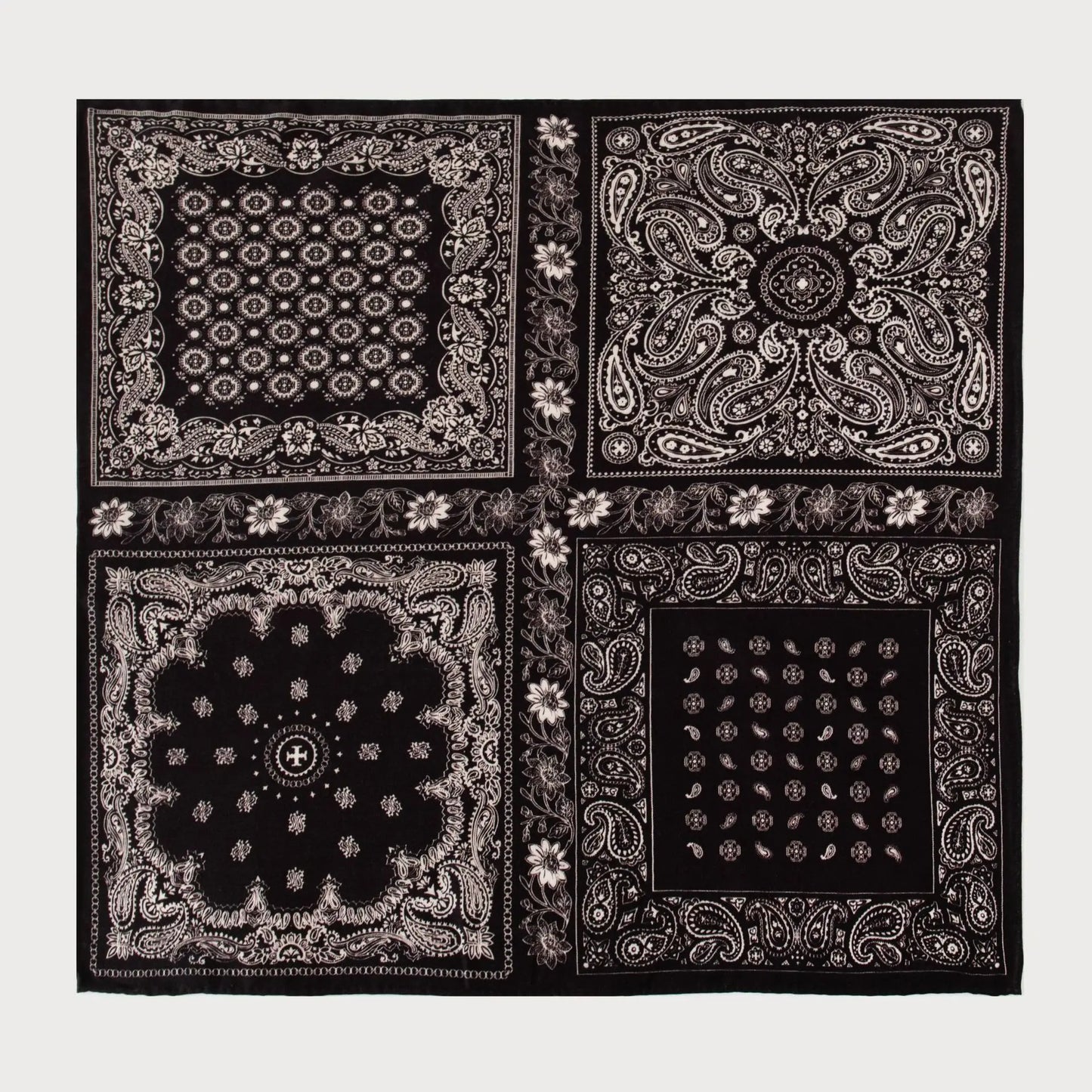 Altieri - Black Cashew Nuts Scarf