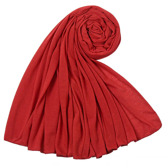 Countess Veil Hijab – Crimson Elegance