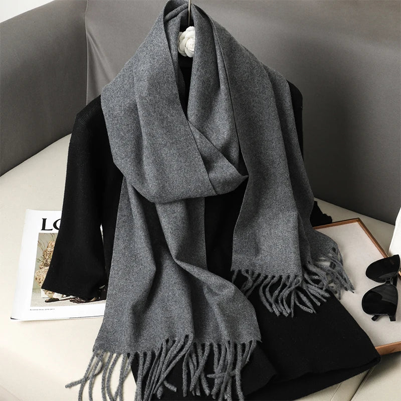 Charcoal Elegance Scarf