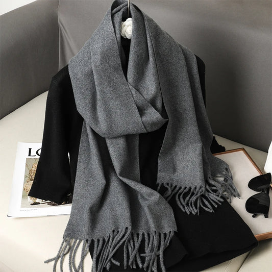 Charcoal Elegance Scarf