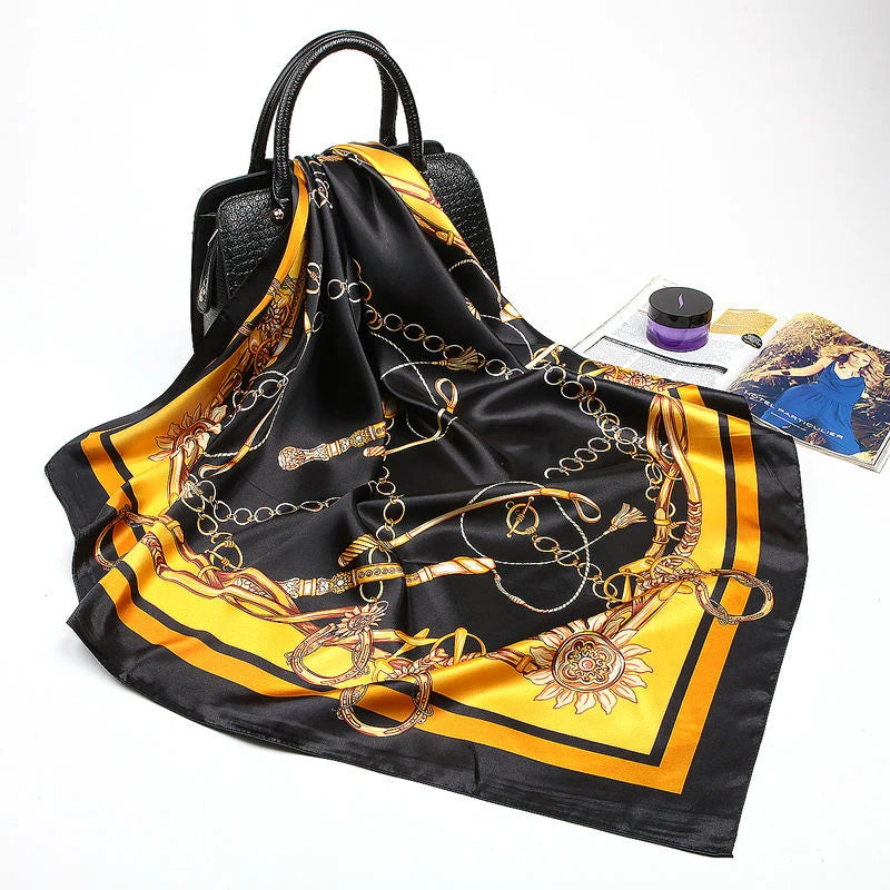Alba - Golden Noir Scarf