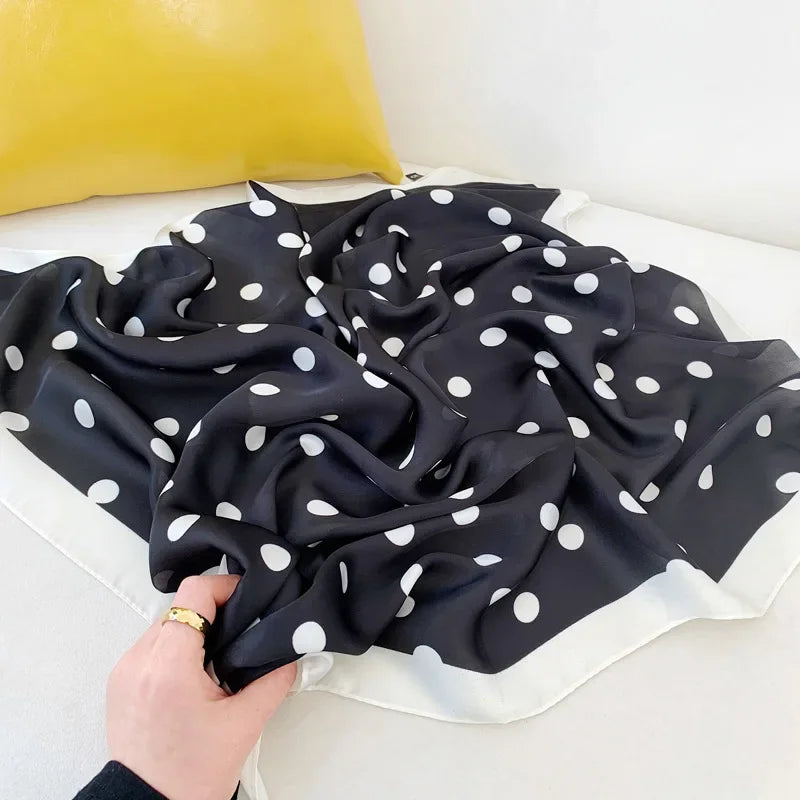 Castracani - Black Polka Dot Elegance Scarf
