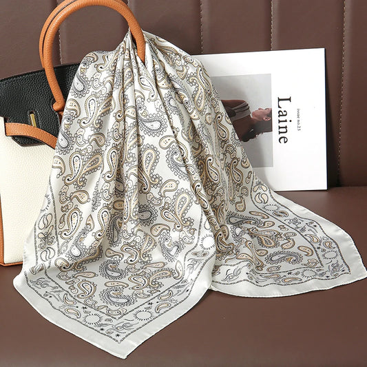 Montague - Golden Paisley Whisper Scarf