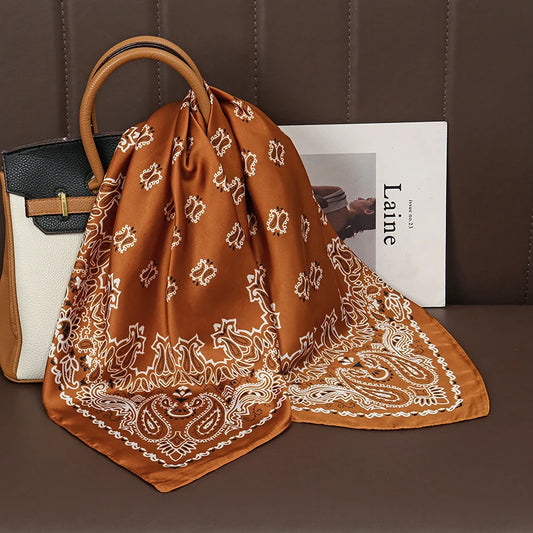 Percy - Amber Paisley Charm Scarf