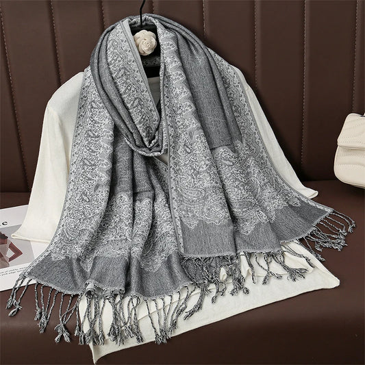 Enríquez - Silver Mist Shawl