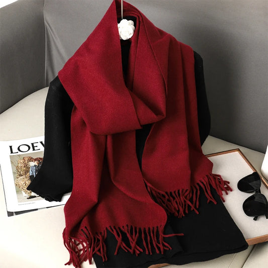 Crimson Ember Scarf